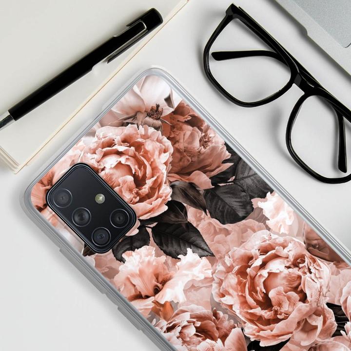 Produktbild DeinDesign Silikon Hülle für Samsung Galaxy A71 Handyhülle Case Smartphone Schutzhülle Blume Rose Vintage (Samsung Galaxy A71)