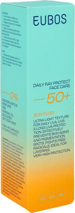 Actual product image Eubos SUN Dail Ray Prot Fluid SPF50 50ml (Sun cream face, SPF 50+, 50 ml)