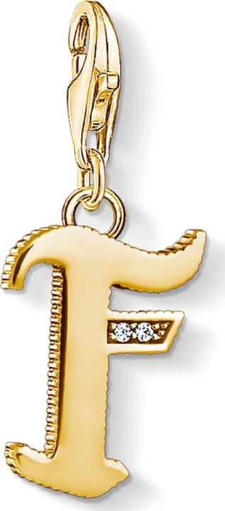Thomas Sabo Charm-Anhänger Buchstabe F gold (925er Silber)