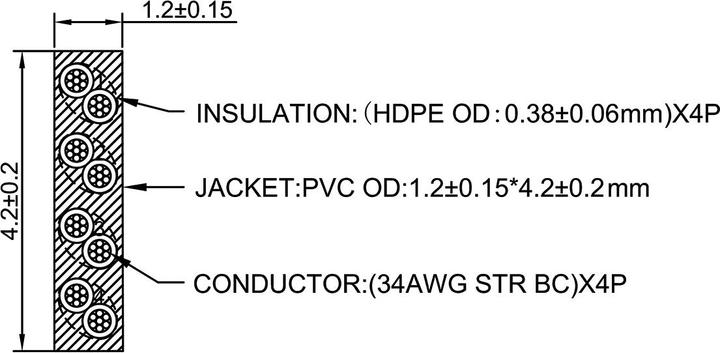 Image du produit Roline Câble patch UTP Cat6A/Cl.EA ultra-plat noir 1m (CAT6a, 1 m)