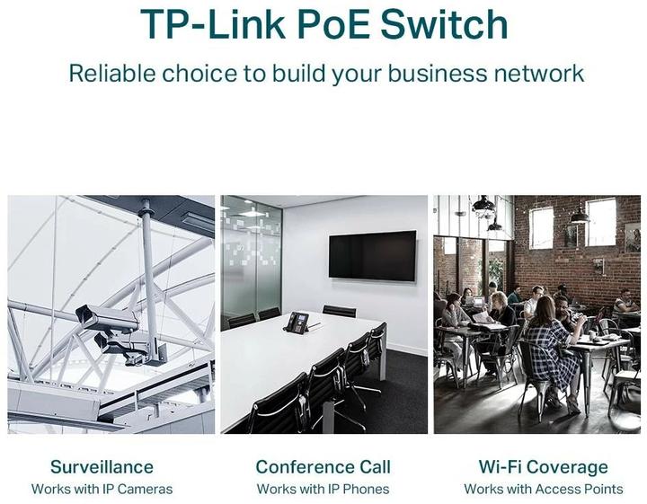 Produktbild TP-Link Switch 28x GE TL-SG1428PE davon 24xPOE+ (26 Ports)