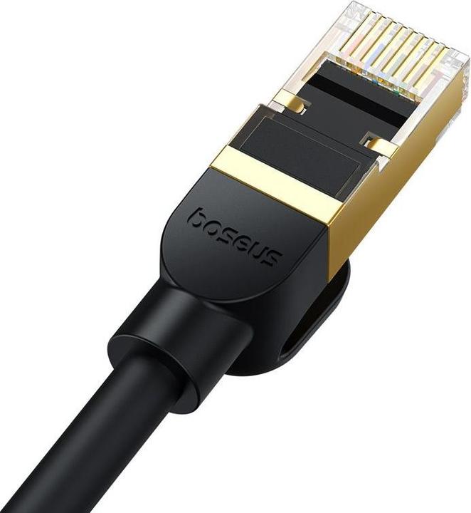 Actual product image Baseus Network cable cat.8 Ethernet RJ45, 40Gbps, 1,5m (black) (CAT8.1, 1.50 m)