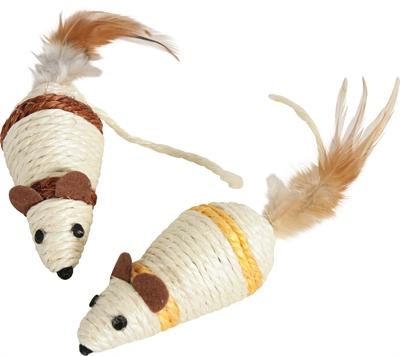 Zolux Sisal Muis Assorti (Play mouse cat)