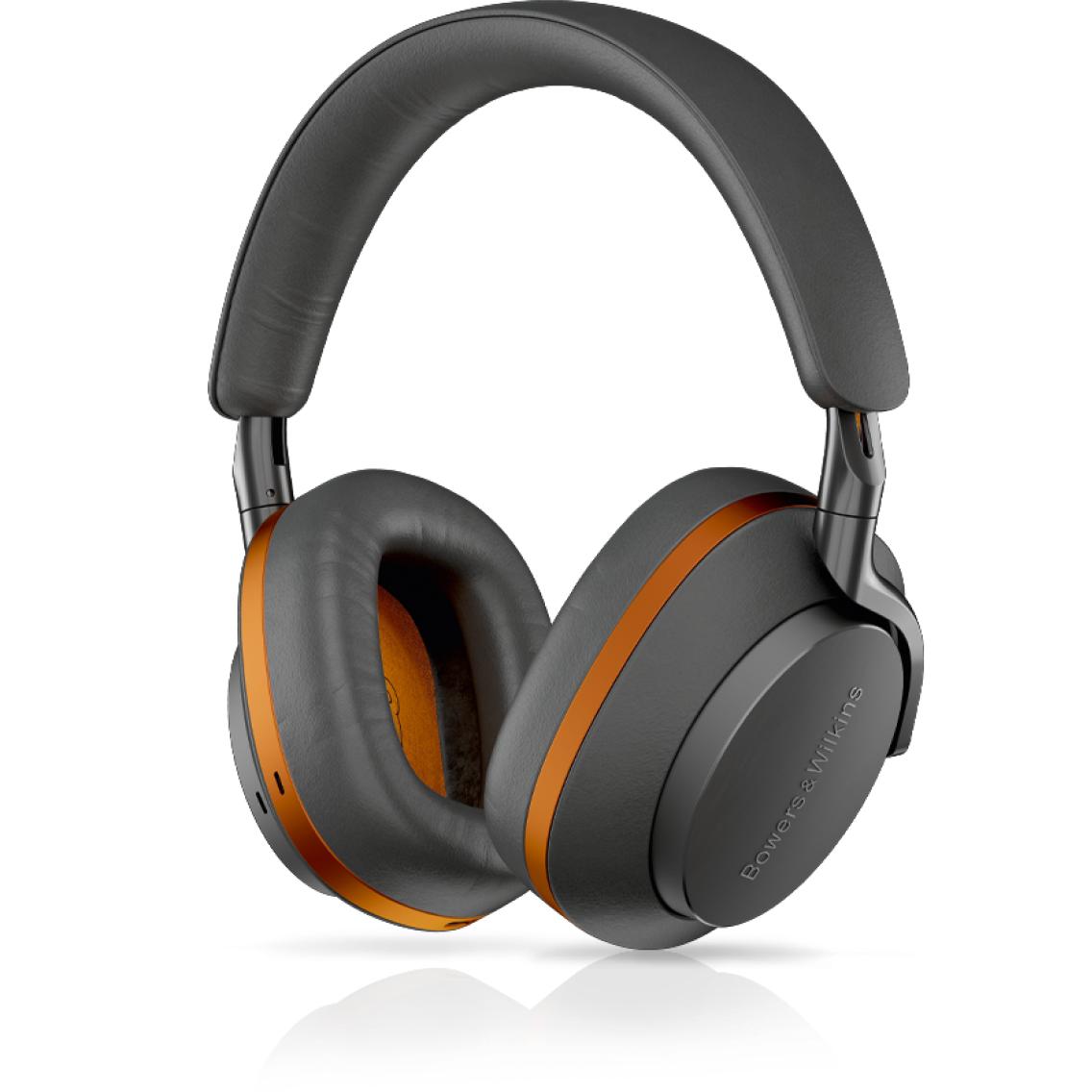 Bowers & Wilkins Px8 McLaren Edition (ANC, 30 h, Cablato, Senza fili), Cuffie, Arancia, Grigio