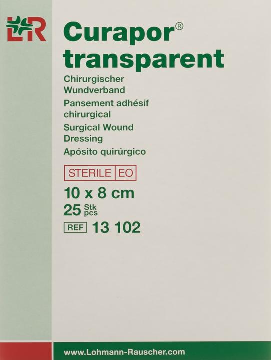 Actual product image Curapor Wundverband 8x10cm transparent (25 x)