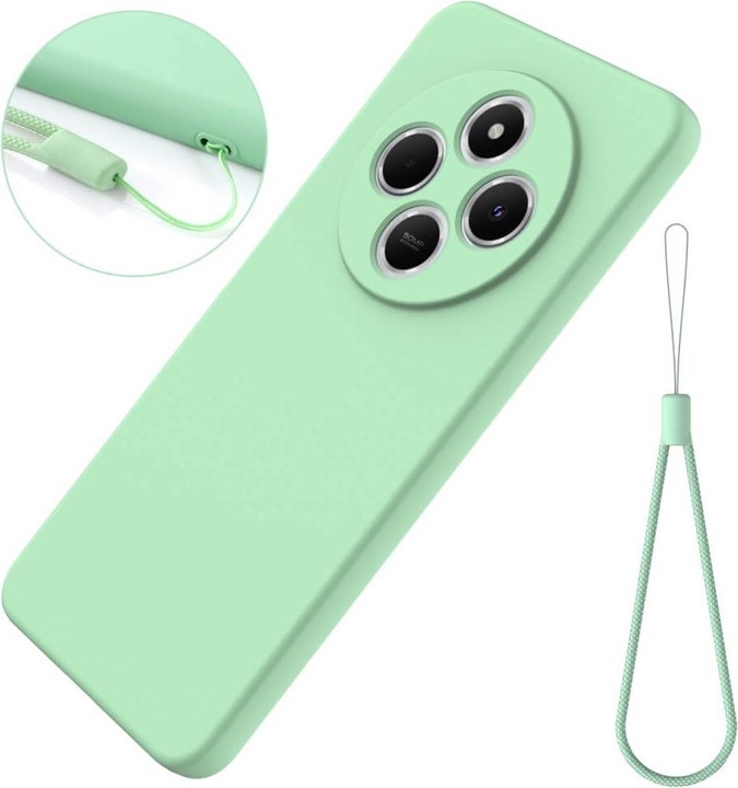 Produktbild Cover-Discount Xiaomi Redmi 14C / Poco C75 - Silikon Gummi Hülle mit Riemen (Xiaomi Redmi 14C, Xiaomi Poco C75)