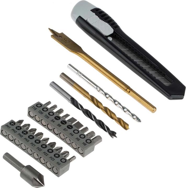 Actual product image Bosch Zubehör X - Line Titanium Drill - and bit set 50 pieces (1.5 mm, 2 mm, 2.5 mm, 3 mm, 3.5 mm, 4 mm, 4.5 mm, 5 mm, 5.5 mm, 6 mm, 6.5 mm, 7 mm, 8 mm, 10 mm, 16 mm, 22 mm)