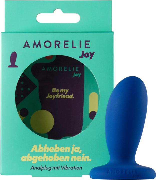 Amorelie Analplug mit Vibration «Fly» Blau