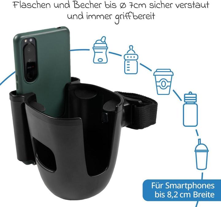 Actual product image Zamboo Getränkehalter Getränkehalter mit Smatphone-Halterung für