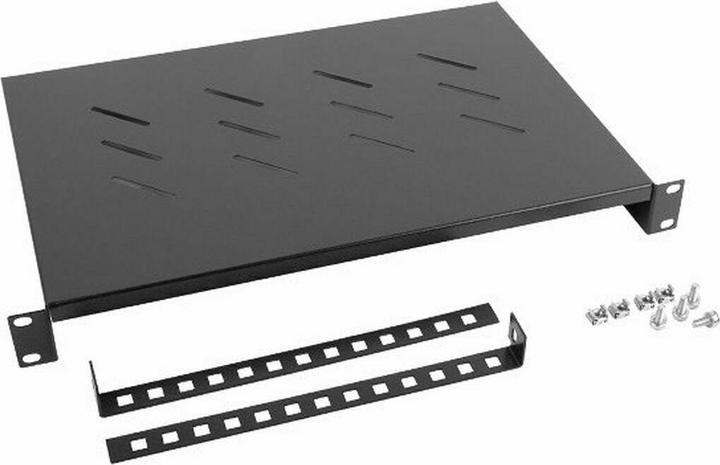 Lanberg 19 " fixed floor 1U rack-483x300mm black