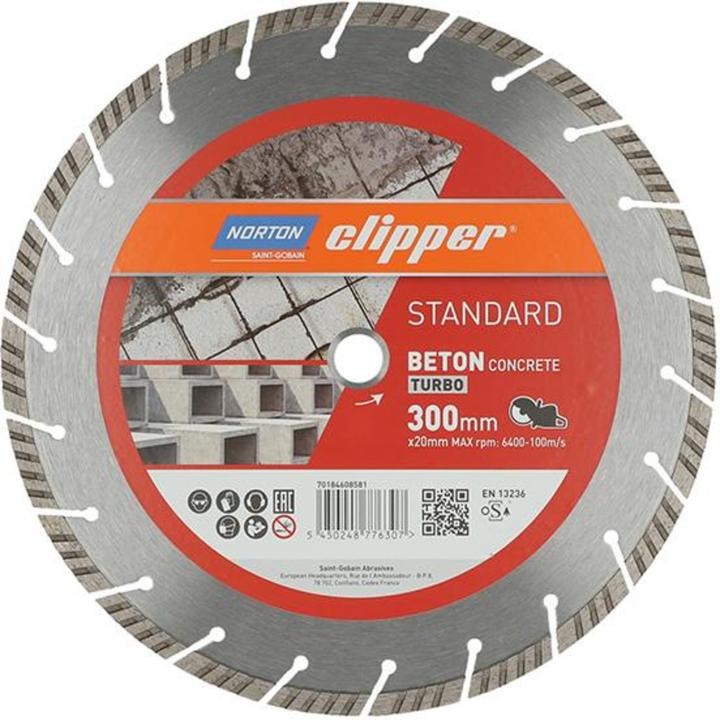 Produktbild Norton Clipper Diamantscheibe Standard Beton Turbo Ø 300x20 mm