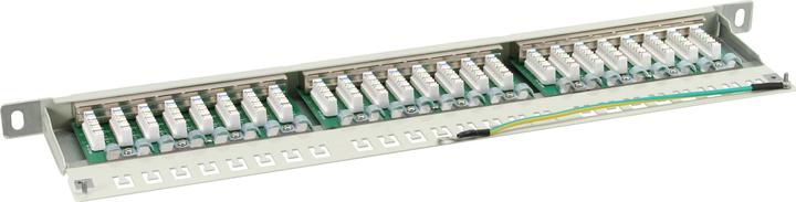 Produktbild InLine Patchfeld Cat.6 24-fach 48,26cm 19Zoll 0,5HE lichtgrau RAL7035
