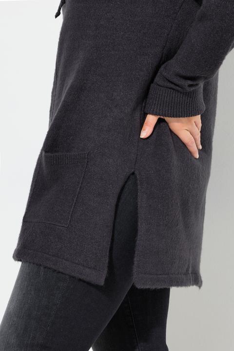 Immagine prodotto Ulla Popken Pullover, Stehkragen, Kordel, Taschen, Langarm (42, 44)