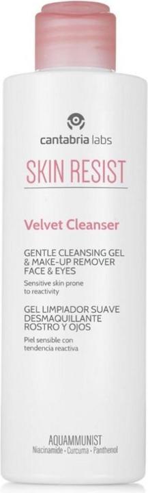 Image du produit Cantabria Labs Skin Resist Velvet Cleanser Gel nettoyant 200ml (Gel nettoyant, 200 ml)