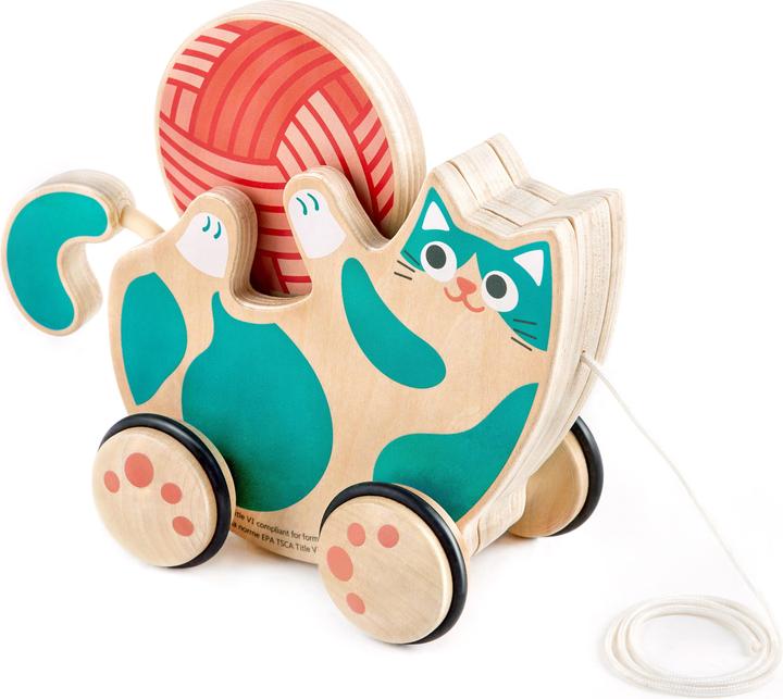 Actual product image Hape Rolling rattle kitten