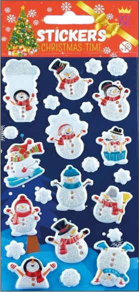 Produktbild King Aufkleber 3D-Effekt Weihnachtsmann