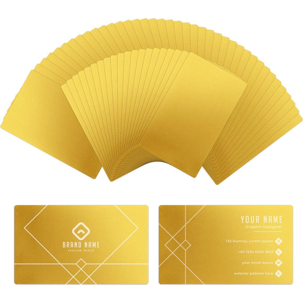 XTool Biglietti da visita in metallo - 60 pezzi, Accessori per stampante 3D