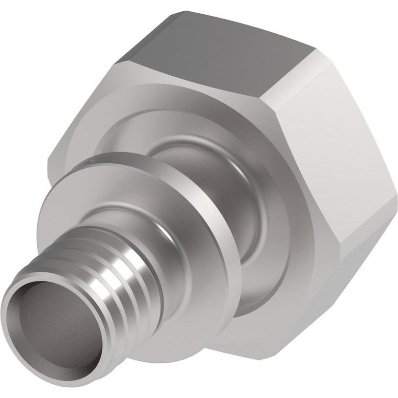 TECE, Rohrverbindungstechnik, TECEflex Eurokonusverschraubung 3/4", mit TECEflex Pressanschluss aus Messing vernickelt (...