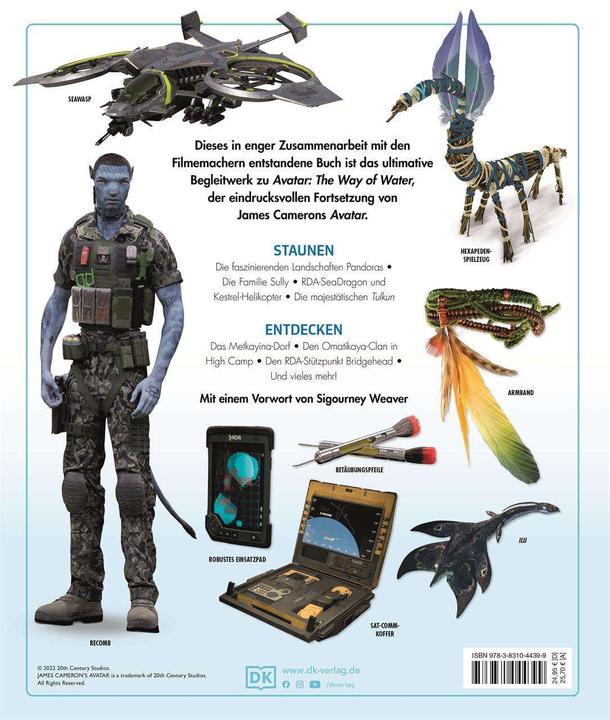 Actual product image Avatar The Way of Water Die illustrierte Enzyklopädie (German, Zachary Berger, Dylan Cole, Reymundo Perez, Simone Heller, Joshua Izzo, 2022)