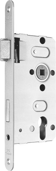 Actual product image BKS Room door mortice lock 0415 PZW 24/ 55/72/8 mm DIN right silver crowned class 2 zinc die cast (Mortise lock)