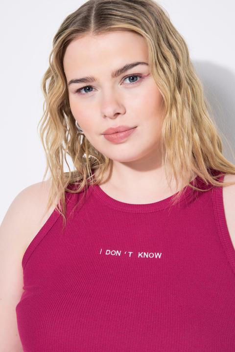 Produktbild Studio Untold Tanktop, Slim Shape, Strukturjersey, Stickerei (46, 48)