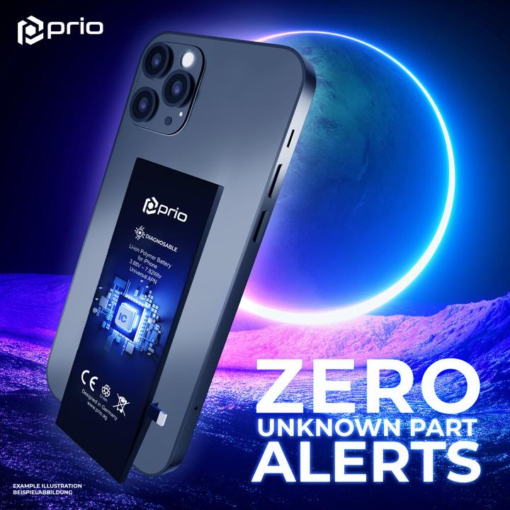 Actual product image prio Diagnosefähiger Akku für iPhone 14 Pro (Rechargeable battery, Apple iPhone 14 Pro)