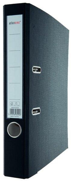 Actual product image Büroring Ordner, DIN A4, PP, 50 mm, schmal, auswechselbares Rückenschild, schwarz (A4, 50 mm)