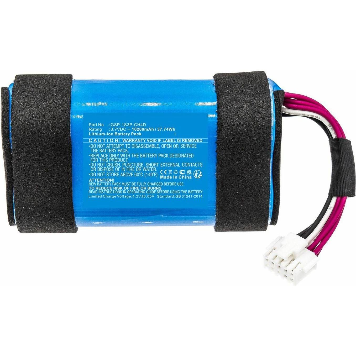 CoreParts Battery for JBL Speaker (10200 mAh), Notebook Akku, Schwarz, Blau