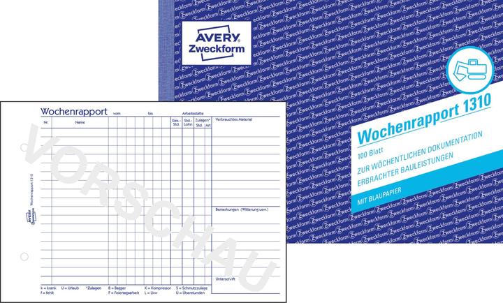 Produktbild Avery Wochenrapport (100 x)