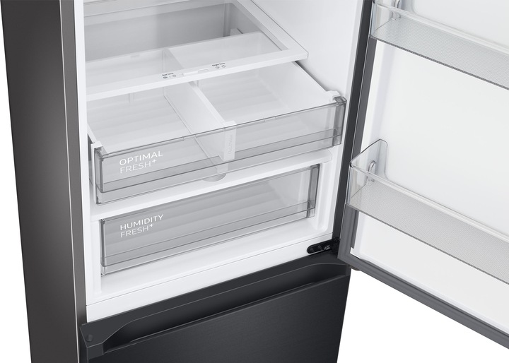 Produktbild Samsung Bespoke RB38C7B6BB1 schwarz Kühl- Gefrierkombination, schwarz (387 l)
