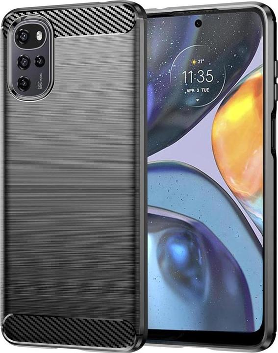 Produktbild Screenguard Motorola Moto G22 Hülle Carbon Brushed Soft TPU (Motorola Moto G22)
