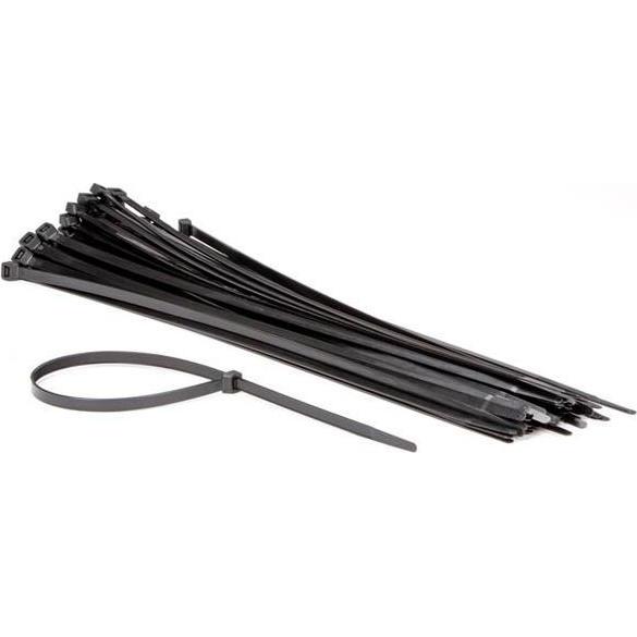 Velleman, Kabelbinder, NYLON-KABELBINDER-SET - 8.8 mm x 500 mm - SCHWARZ (50-tlg.) (Kunststoffkabelbinder, 500 mm, 50 St...