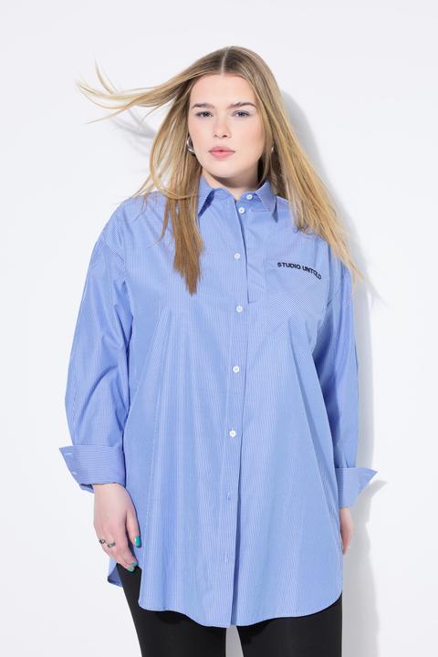 Produktbild Studio Untold Hemdbluse, oversized, Streifen, bestickte Tasche (42, 44)