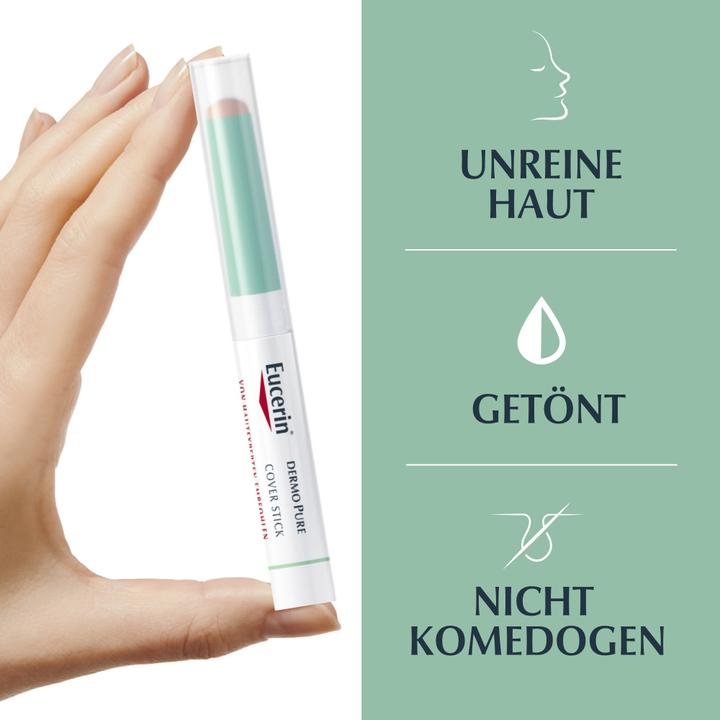Actual product image Eucerin DermoPure Cover Stick (Purple/violet, White)