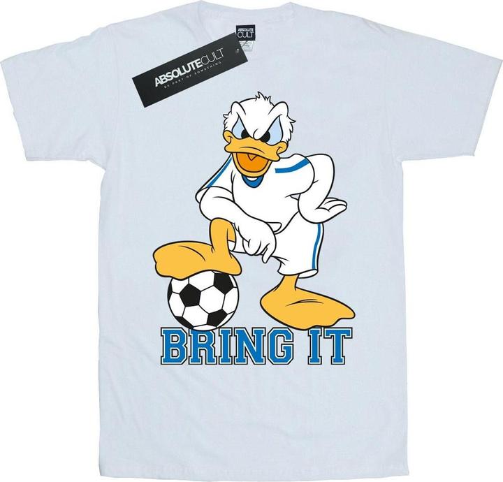 Actual product image Disney Womens/Ladies Donald Duck Bring It Cotton Boyfriend T-Shirt (S)