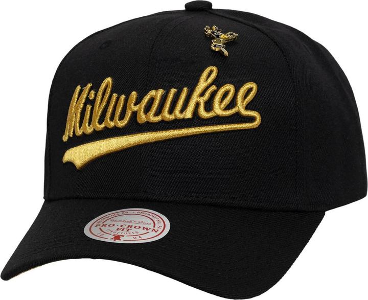 Image du produit Mitchell & Ness Snapback Pro Cap - Pinned Milwaukee Bucks (Taille unique)