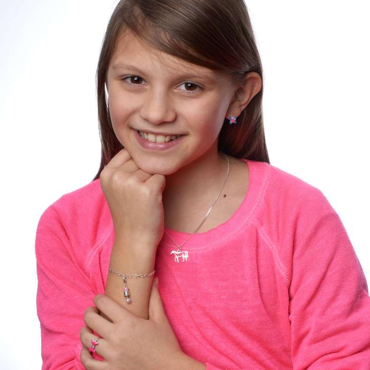 Actual product image Bijouteria Kids earrings (Silver 925, Enamel)