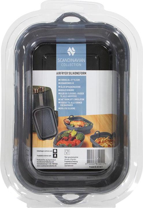 Actual product image Scandinavian Collection Airfryer silicone moulds, rectangular