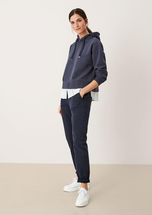 Produktbild s.Oliver Sweatshirt Hoodie mit Bluseneinsatz (M)