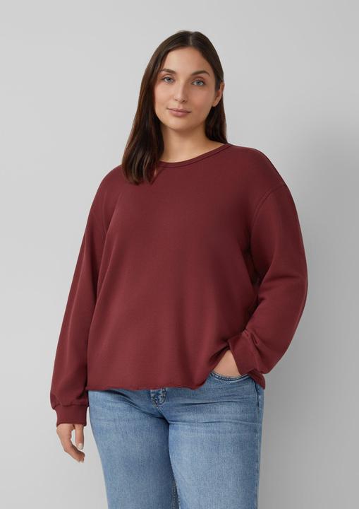 Produktbild s.Oliver Sweatshirt Sweatshirt im Relaxed Fit mit Rollsaum (54)