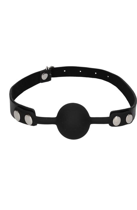 Produktbild Ouch! Silicone Ball Gag - with Adjustable Bonded Leather Straps