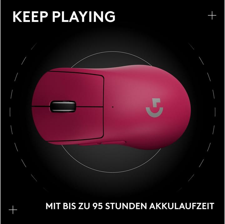 Actual product image Logitech PRO X SUPERL 2 DEX-PINK-EER2-933 (Cable, Wireless)