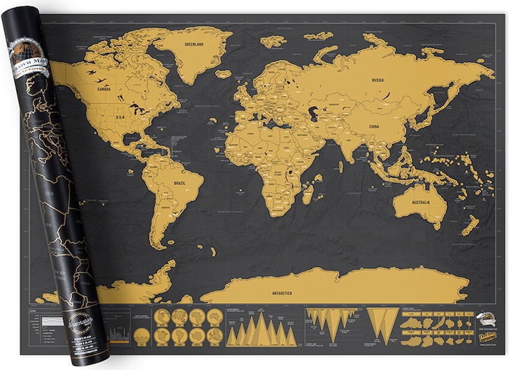 Produktbild Luckies Scratch Map Deluxe (60 x 82 cm)