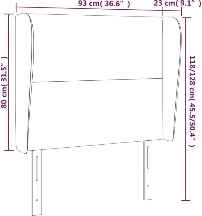 Actual product image VidaXL Chandler (93 x 23 x 128 cm)