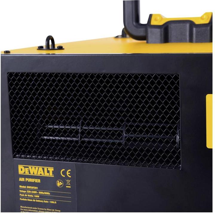 Actual product image DeWalt DWXAF201 Luftreiniger 28 m² Gelb-Schwarz (28 m²)
