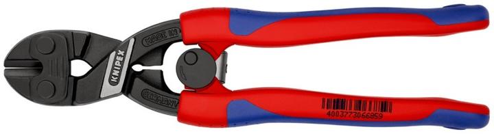 Productafbeelding Knipex Compacte boutensnijder DIN ISO 5743 L.200mm Vorm 1 recht w.openingsveer zwart atram. slanke... (200 mm)
