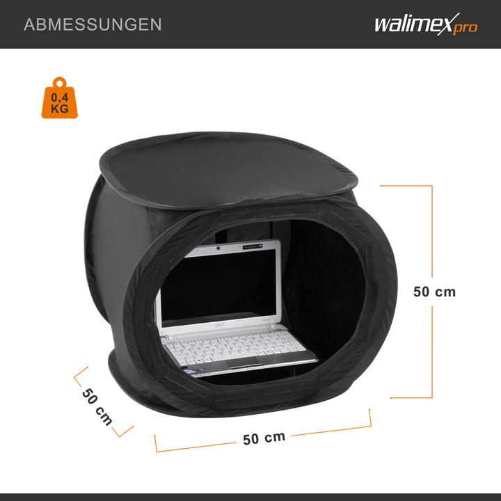 Actual product image Walimex Pop-Up Laptop Tent (Recording box)