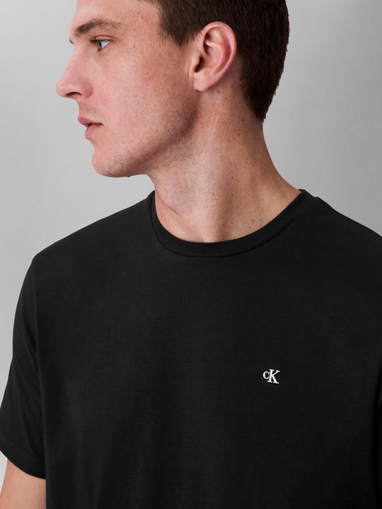 Actual product image Calvin Klein Jeans Ss Smooth Cttn Solid Crewnk Tee (L)