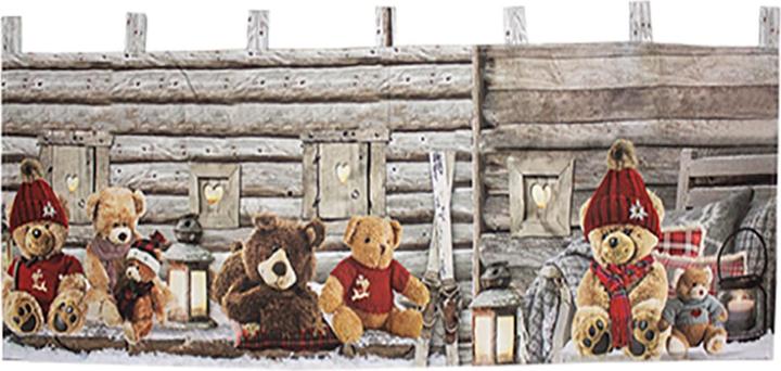 Produktbild Mojawo X-Mas Gardine Scheibengardine beleuchtet Fenstergardine LED 45x120cm