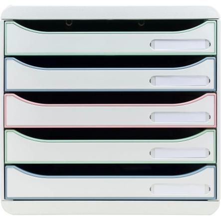 Exacompta, Dokumentenablage, Schubladenbox BIG BOX, 5 Schubladen, AutentiK (A4+)